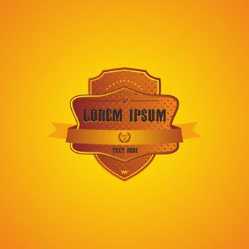 retro exclusive label theme vector art illustration