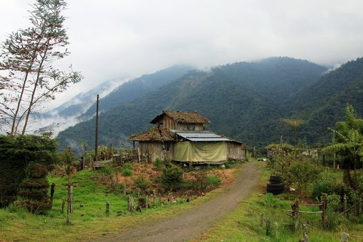 Very authentic house in cloudforest in the ecuadorian mountains an the way down to the amazon basin.