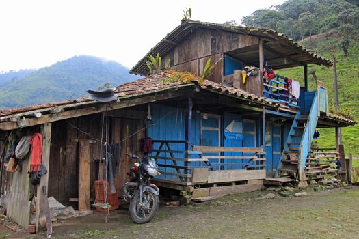 Very authentic house in cloudforest in the ecuadorian mountains an the way down to the amazon basin.
