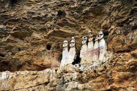 The sarkophage of Karajila in the peruvian mountains. Pre Inca culture.