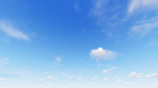 Cloudy blue sky abstract background, blue sky background with tiny clouds, 3d rendering

