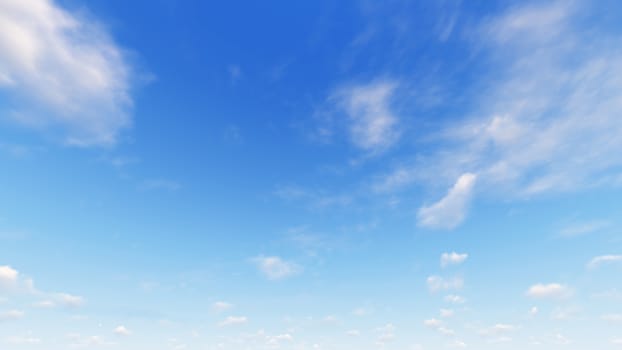 Cloudy blue sky abstract background, blue sky background with tiny clouds, 3d rendering

