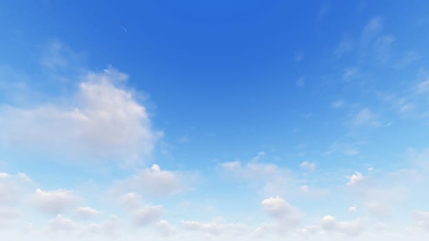 Cloudy blue sky abstract background, blue sky background with tiny clouds, 3d rendering

