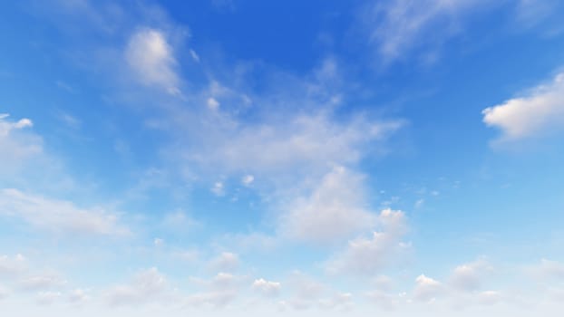 Cloudy blue sky abstract background, blue sky background with tiny clouds, 3d rendering

