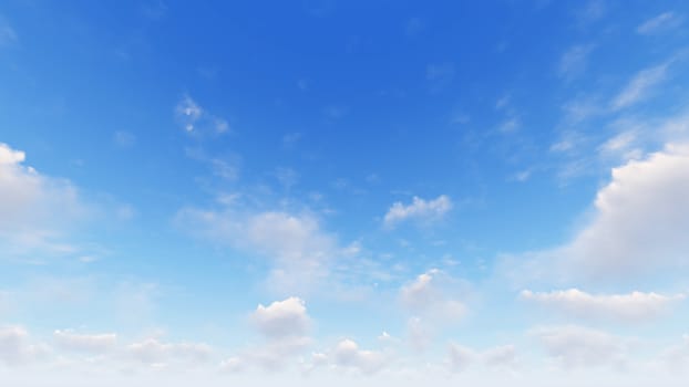 Cloudy blue sky abstract background, blue sky background with tiny clouds, 3d rendering

