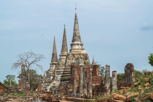 Ruined Old Temple of Ayutthaya, Thailand