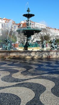 Rossio square, Lisbon, Portugal