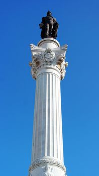 King Peter IV statue, Rossio square, Lisbon, Portugal