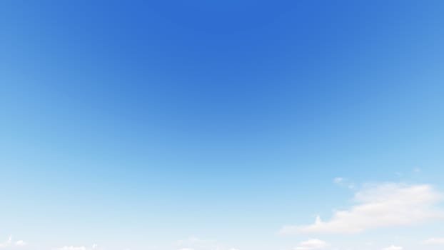 Cloudy blue sky abstract background, blue sky background with tiny clouds, 3d rendering

