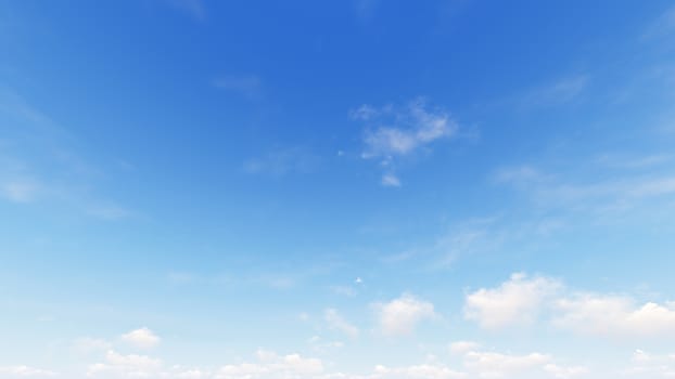 Cloudy blue sky abstract background, blue sky background with tiny clouds, 3d rendering

