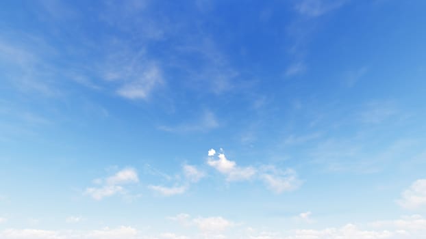 Cloudy blue sky abstract background, blue sky background with tiny clouds, 3d rendering

