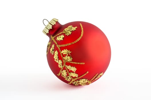 Christmas ball on white background. Christmas decorations