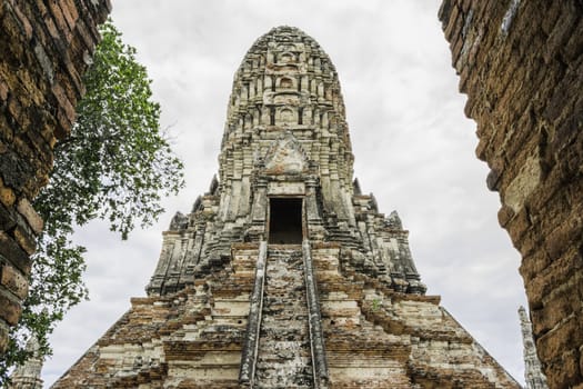 Old Beautiful Thai Temple Wat Chai Wattanaram, Ayutthaya Historical Park, Thailand