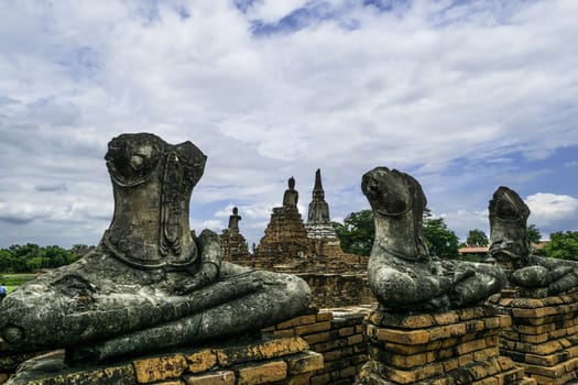 Old Beautiful Thai Temple Wat Chai Wattanaram, Ayutthaya Historical Park, Thailand