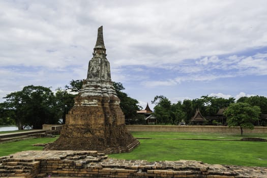 Old Beautiful Thai Temple Wat Chai Wattanaram, Ayutthaya Historical Park, Thailand