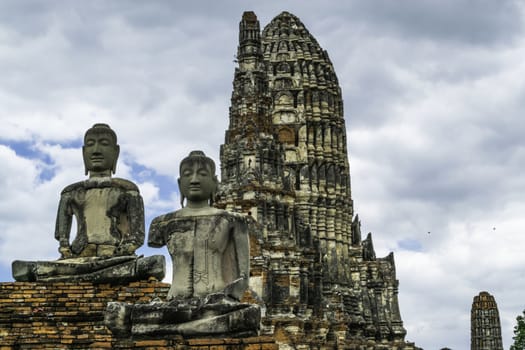 Old Beautiful Thai Temple Wat Chai Wattanaram, Ayutthaya Historical Park, Thailand