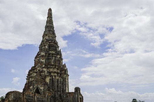 Old Beautiful Thai Temple Wat Chai Wattanaram, Ayutthaya Historical Park, Thailand