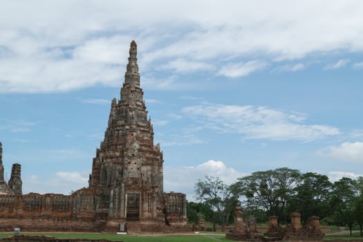 Ruined Old Temple of Ayutthaya, Thailand