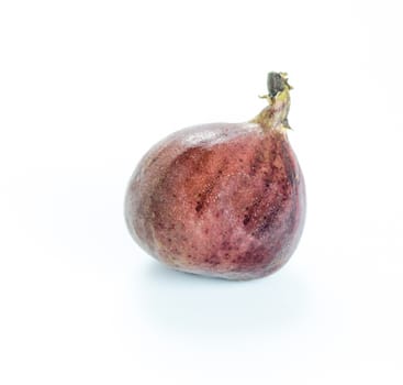 Ripe sweet fig , fresh fruit on white background