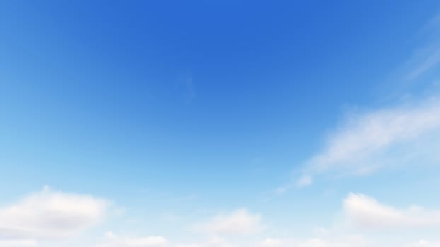 Cloudy blue sky abstract background, blue sky background with tiny clouds, 3d rendering

