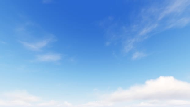 Cloudy blue sky abstract background, blue sky background with tiny clouds, 3d rendering

