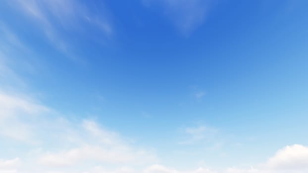 Cloudy blue sky abstract background, blue sky background with tiny clouds, 3d rendering

