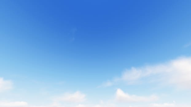 Cloudy blue sky abstract background, blue sky background with tiny clouds, 3d rendering

