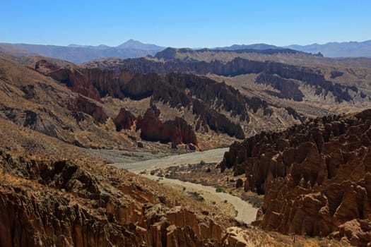 Nice canyon and mountains, near Tupiza, southern Bolivia