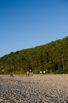 beach and Baltic Sea in summer time