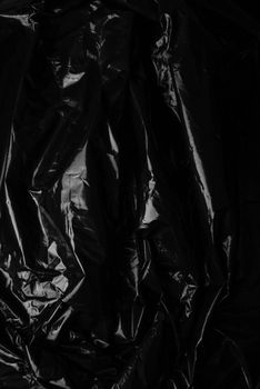 Crumpled plastic film texture . High resolution