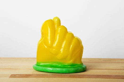hand-play. Wax Hand. Hand shaped candle. Wax hand mold