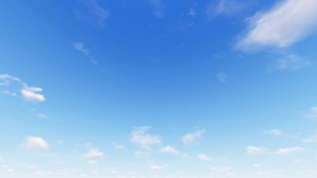 Cloudy blue sky abstract background, blue sky background with tiny clouds, 3d rendering

