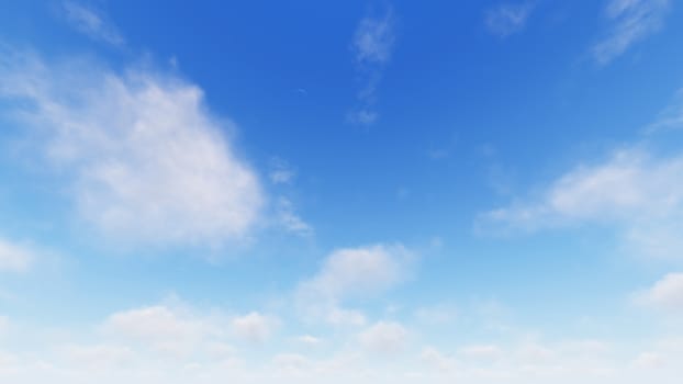 Cloudy blue sky abstract background, blue sky background with tiny clouds, 3d rendering

