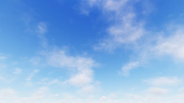 Cloudy blue sky abstract background, blue sky background with tiny clouds, 3d rendering

