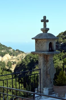 Small sanctuary in the campaign on the island of Crete in Greece.