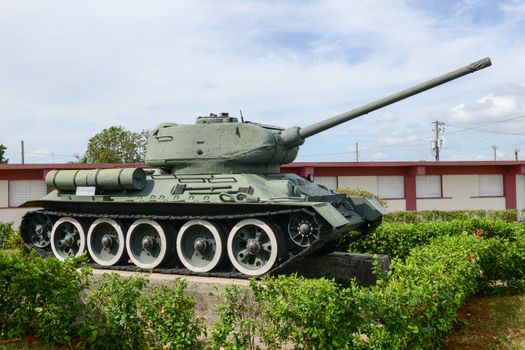 Playa Giron, Cuba - 19 january 2016: Museum shows the curious story of the world famous landing of the Bay of Pigs