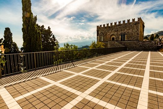 View of the Palazzo Ducale in Taormina - Sicily (Italy)