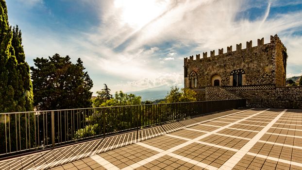 View of the Palazzo Ducale in Taormina - Sicily (Italy)