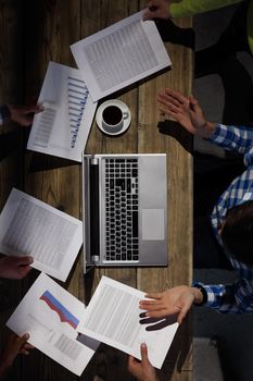 Man getting lot of extra reports, paperwork and deadline concept