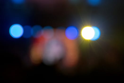 Dark abstract background with bokeh