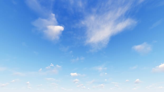 Cloudy blue sky abstract background, blue sky background with tiny clouds, 3d rendering

