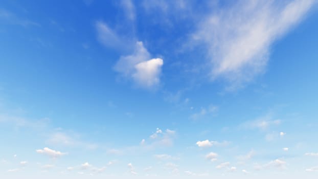 Cloudy blue sky abstract background, blue sky background with tiny clouds, 3d rendering

