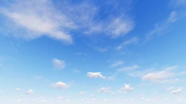 Cloudy blue sky abstract background, blue sky background with tiny clouds, 3d rendering

