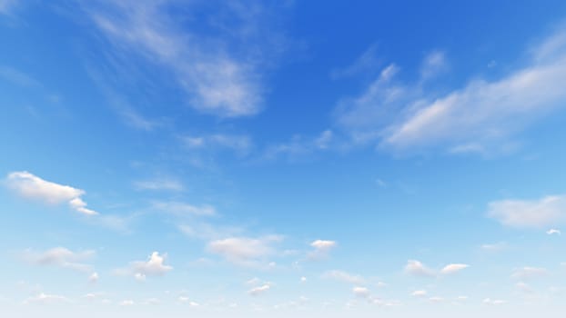 Cloudy blue sky abstract background, blue sky background with tiny clouds, 3d rendering

