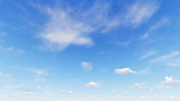 Cloudy blue sky abstract background, blue sky background with tiny clouds, 3d rendering

