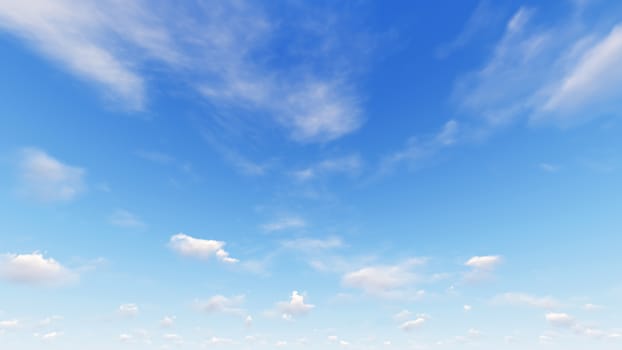 Cloudy blue sky abstract background, blue sky background with tiny clouds, 3d rendering

