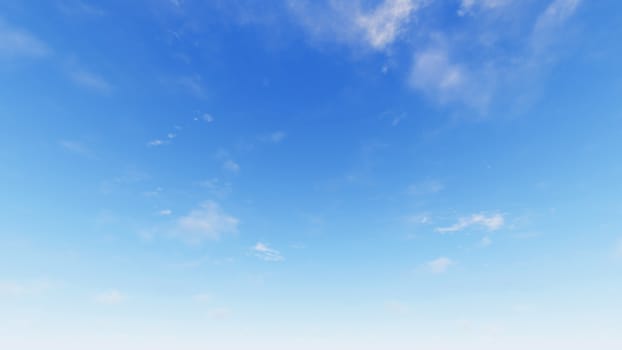 Cloudy blue sky abstract background, blue sky background with tiny clouds, 3d rendering

