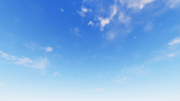 Cloudy blue sky abstract background, blue sky background with tiny clouds, 3d rendering

