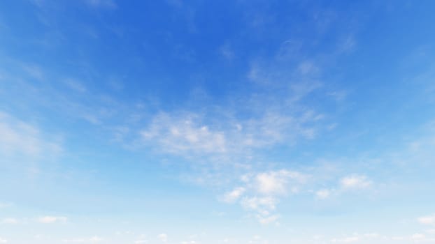 Cloudy blue sky abstract background, blue sky background with tiny clouds, 3d rendering

