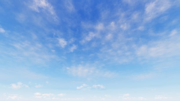 Cloudy blue sky abstract background, blue sky background with tiny clouds, 3d rendering

